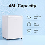 46l Chest Freezer With Drawer | White