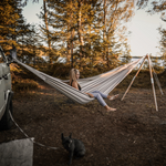 Barbados Cappuccino Double Cotton Traditional Garden Hammock With Bag