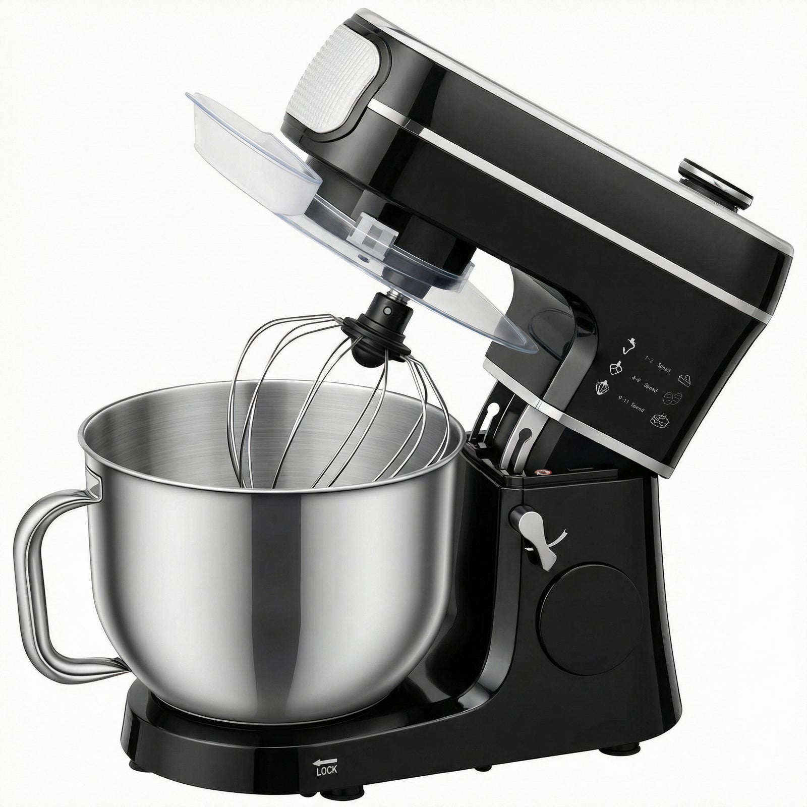 6l 1400w Stand Mixer With 11 Speeds & Fermentation Function | Black