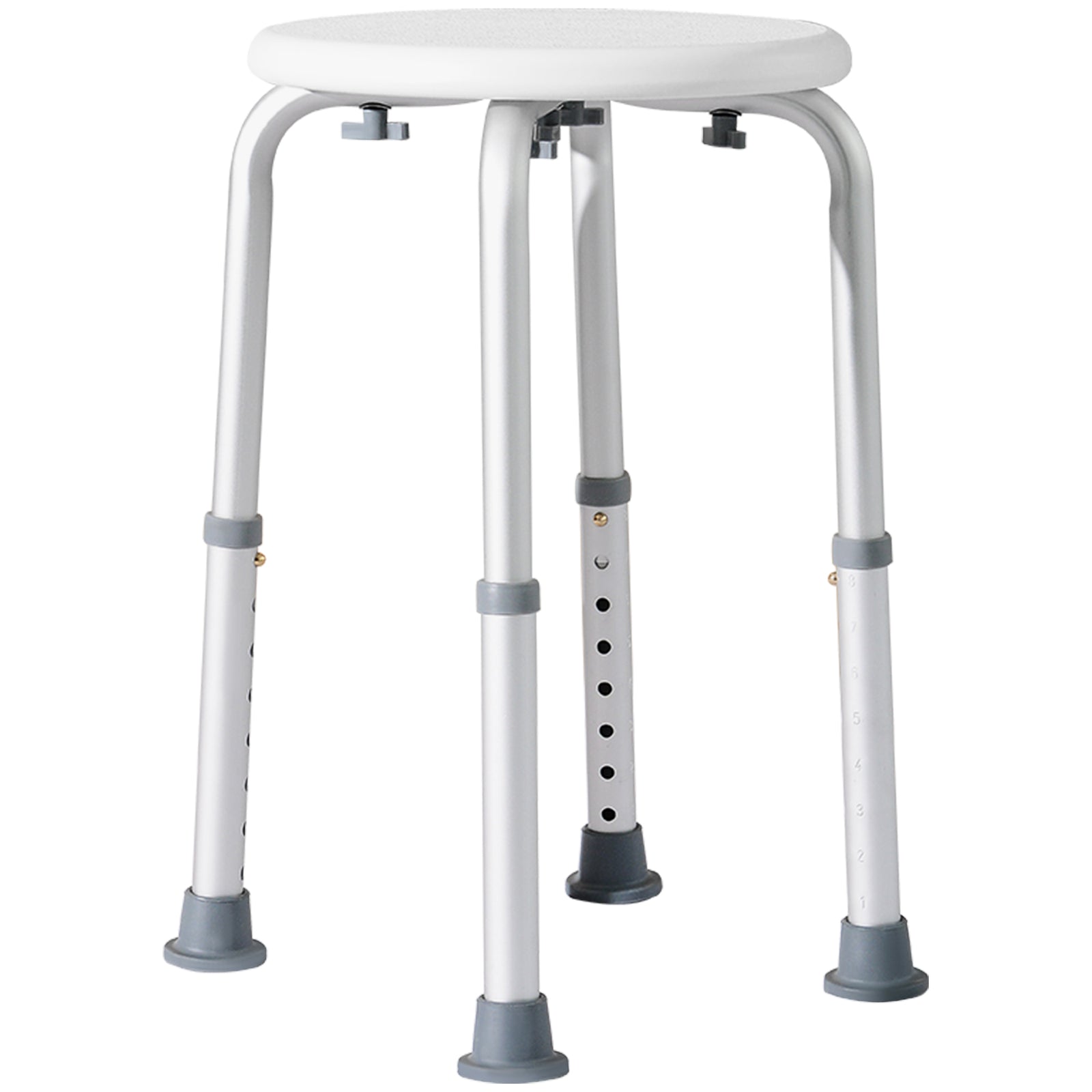 Bath Chair Height Adjustable Shower Seat For Elderly | One Size | White