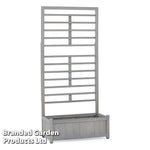 Garden_Gear Raised Wooden Planter With Climbing Trellis