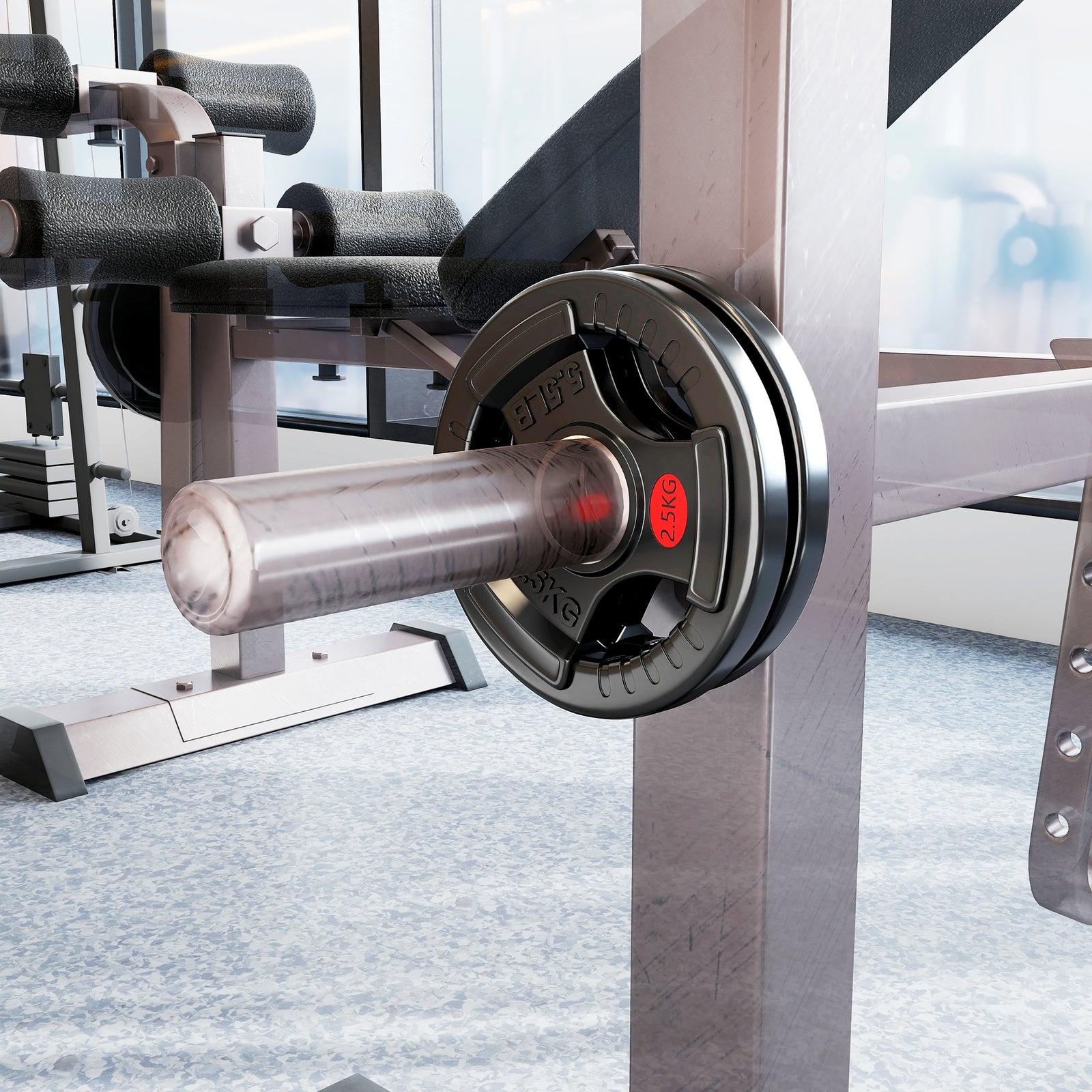 Olympic Weight Plates, Weight Plate Discs | 2 x 2.5kg | Black