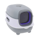 Large Hooded Cat Toilet Litter Box With Uv Sterilization