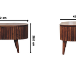 Solid Wood Honey Caramel Mokka Coffee Table, Lift-top Concealed Storage, Dark Brown