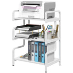 3-tier Storage Shelf Metal Shelves For Storage Home Office | One Size | White