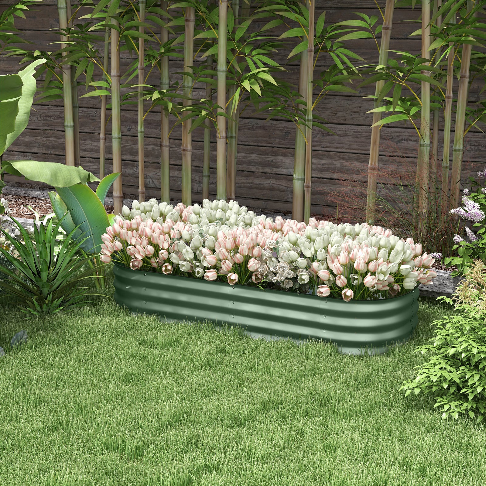 Raised Garden Kit Metal Planter Box