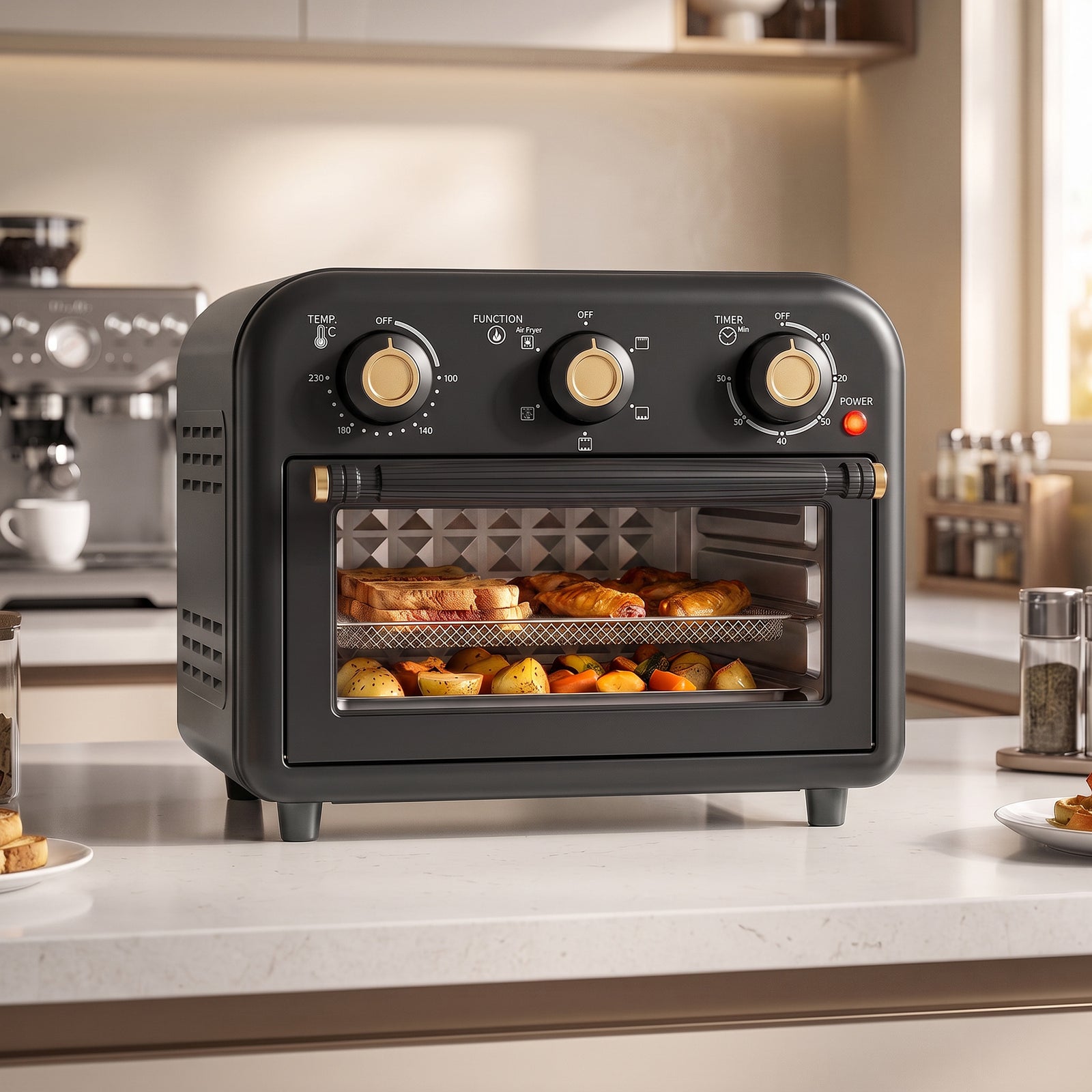 Air Fryer Oven, Convection Oven, 12 L | Black