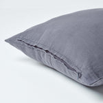 European Size Linen Pillowcase | 40 x 80cm | Dark Grey