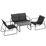 4 Piece Garden Furniture Set W/ Chairs & Table
