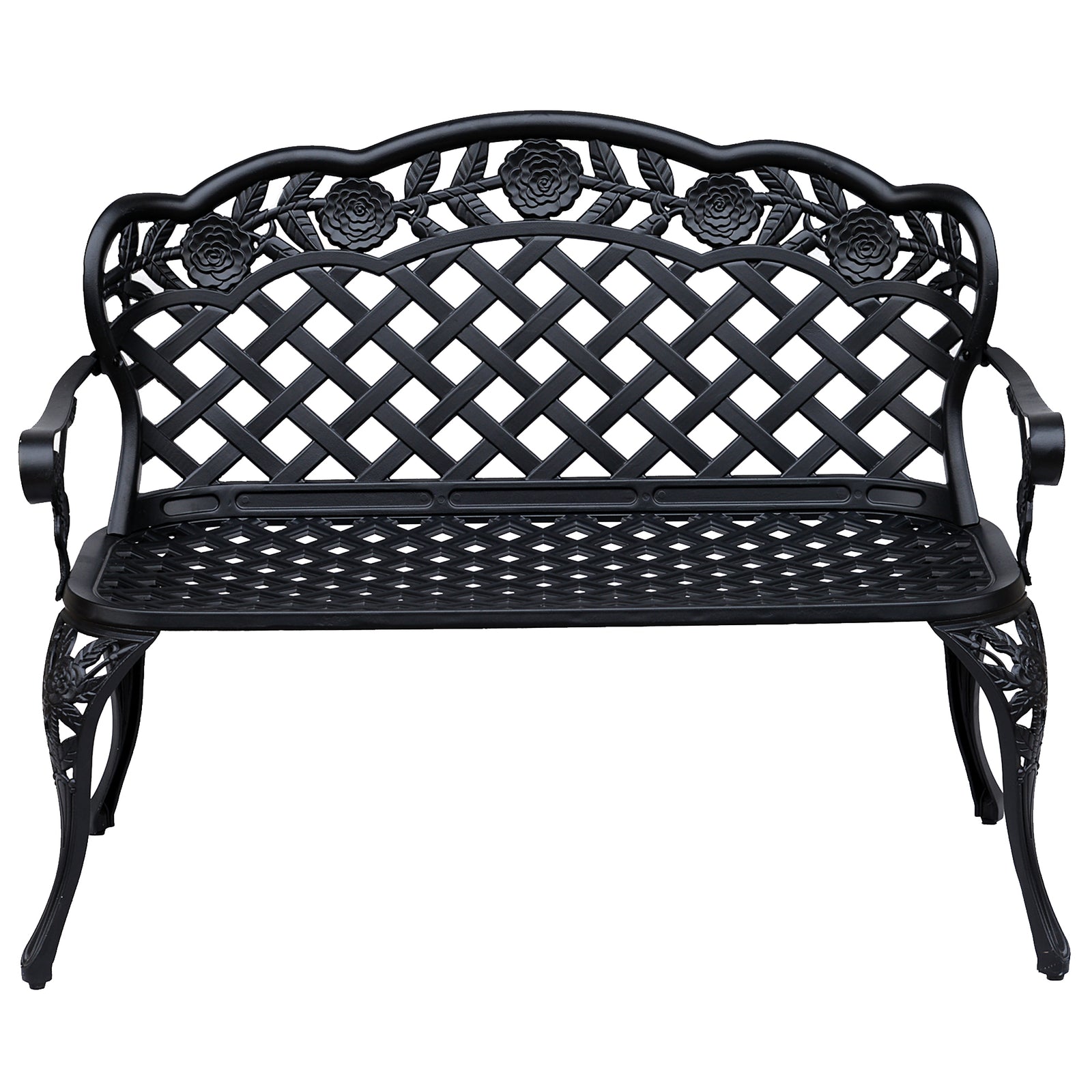 Garden Bench Park Chair Cast Aluminium