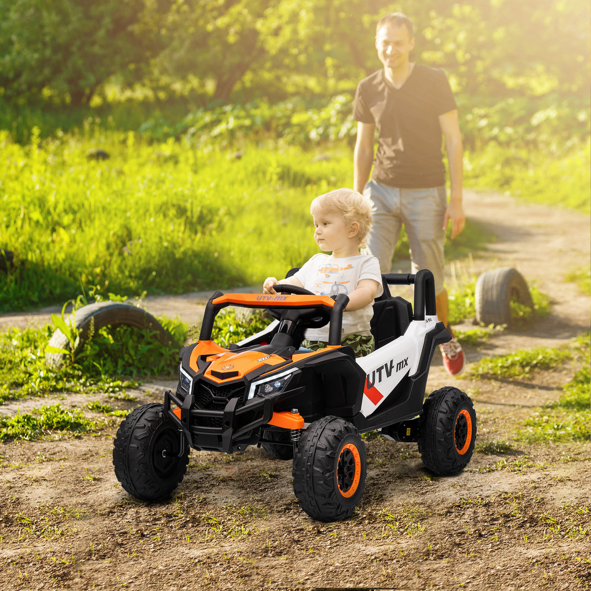 Kids Electric Car With Remote Control For Kids 3-5 Years | Orange