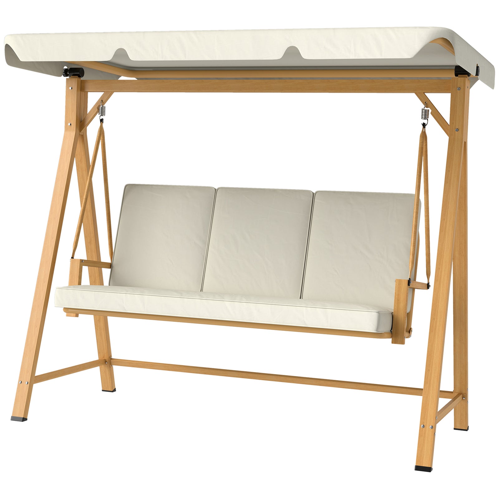 3-seater Swing W/ Upf30+ Canopy | Beige