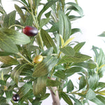 120cm Artificial Natural Look Olive Tree With Wooden Trunk