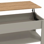 Lift-up Coffee Table - Space-saving Storage For Living Room | Light Grey