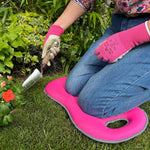 Kew Gardens Collection Cushioned Garden Polyester Kneeler, Pink