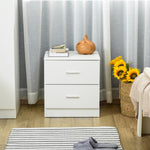 Bedside Table W/ 2 Drawers, Nightstand, Side Storage Cabinet