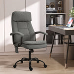 2-point Massage Linen Office Chair Grey