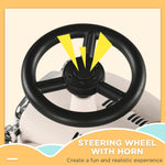 Foot To Floor Slider With Steering Wheel, For Ages 12-36 Months | Cream