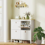 4 Drawer Shoe Cabinet For Hallway | White
