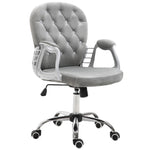 Velour Diamond Tufted Office Chair