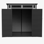 Breeins 6 X 6ft Outdoor Garden Pent Roof Tool Storage Shed