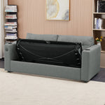 2 Seater Sofa Bed With Cup Holders And Pillows