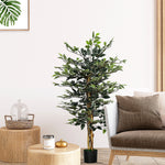 Artificial 130cm Ficus Tree With Lifelike Leaves