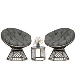 3pcs Rattan Wicker Bistro Set, Outdoor Garden Furniture Set