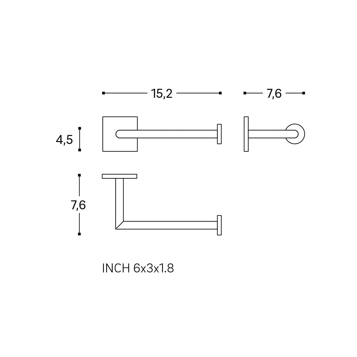 Toilet Roll Holder, Self-adhesive, Chrome, Stick Collection