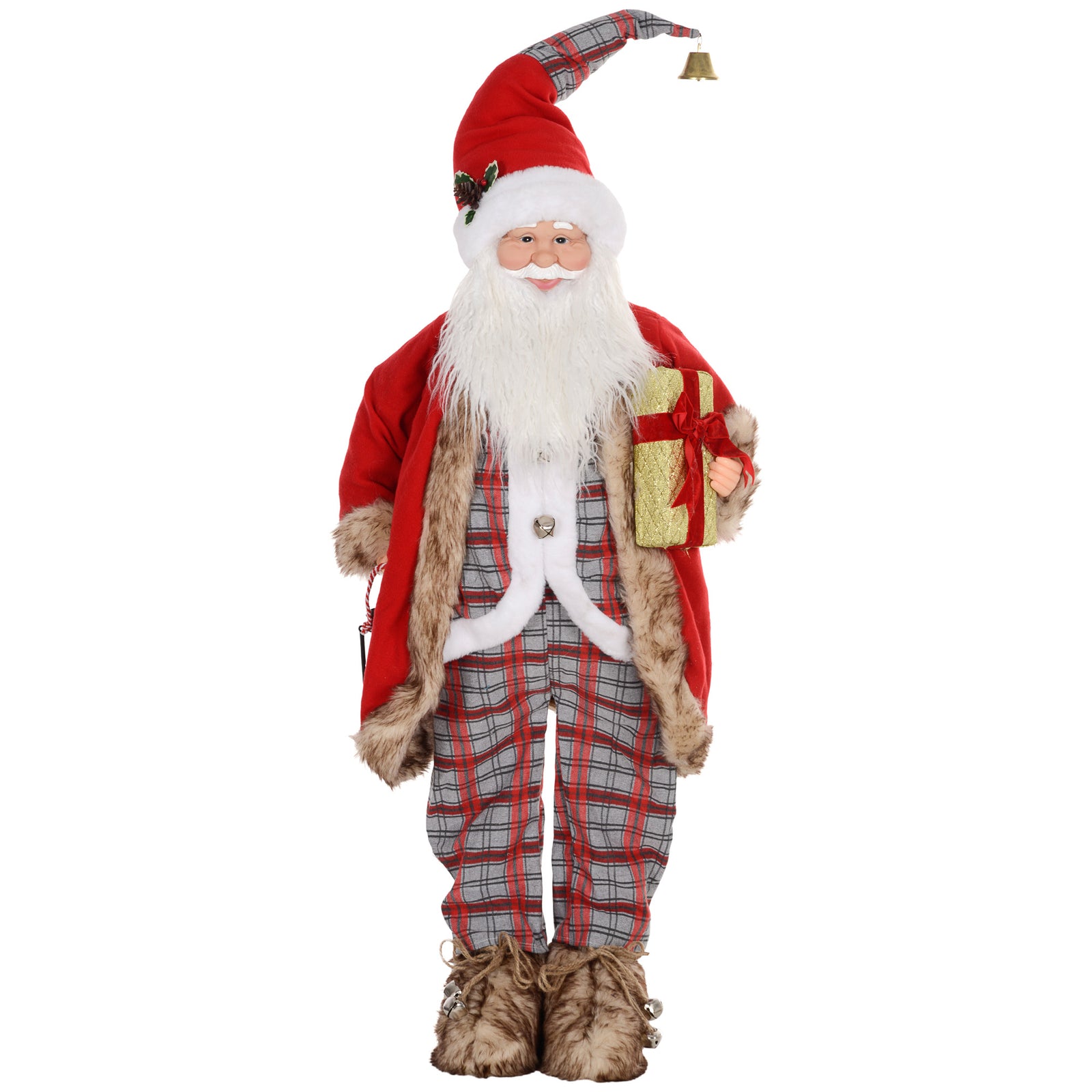 141cm Animated Santa Claus With Sound Activated