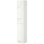 High Gloss Tall Bathroom Cabinet With Adjustable Shelves