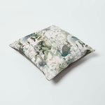 Floral Butterfly Garden Velvet Filled Cushion | 45cm x 45cm | Pink & Grey