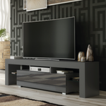 Aria Tv Unit 160cm With Led Lights | Dark Grey