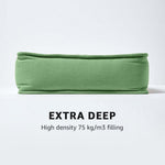 Cotton Dining Chair Booster Cushion | 40cm x 40cm | Forest Green
