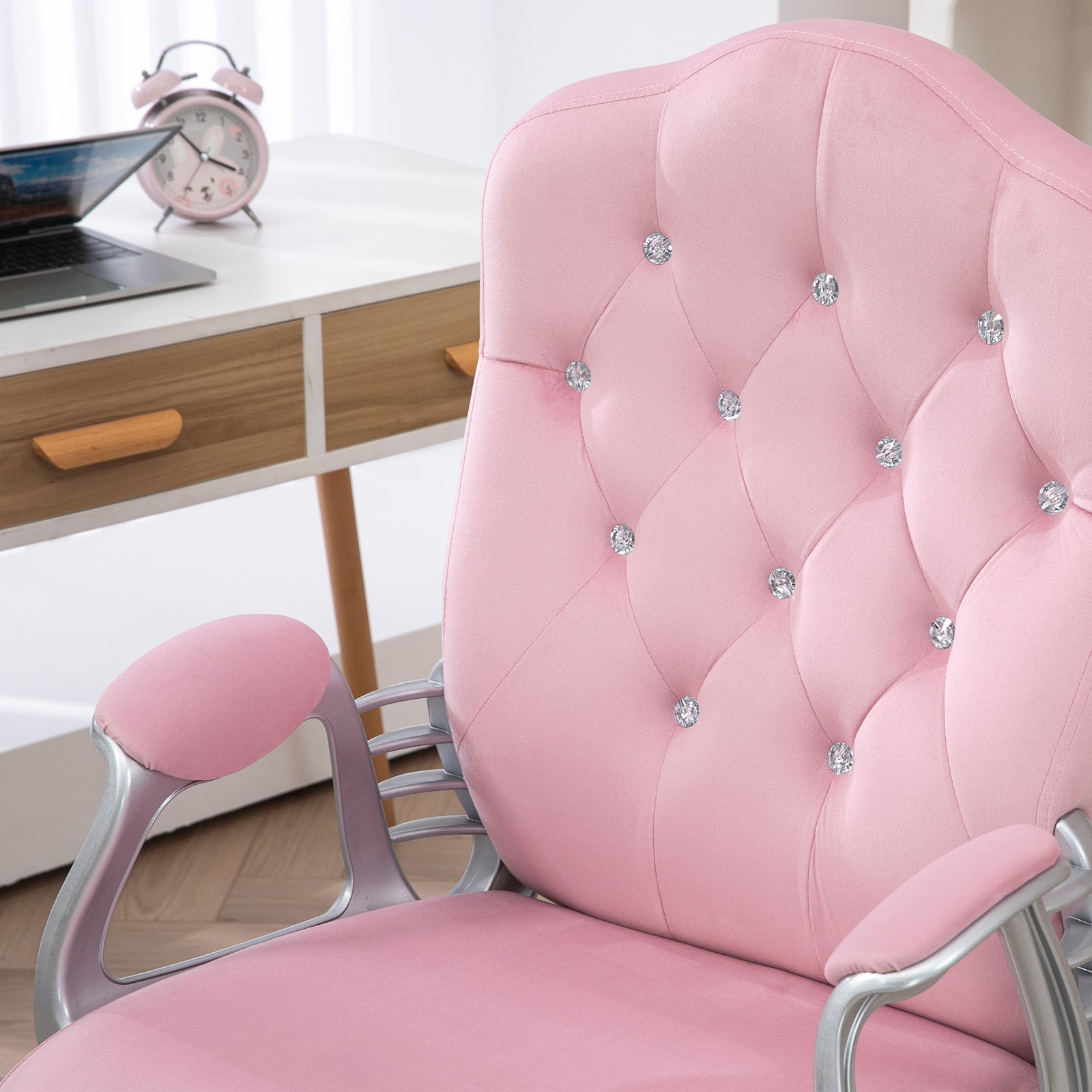 Adjustable Pink Home Office Chair
