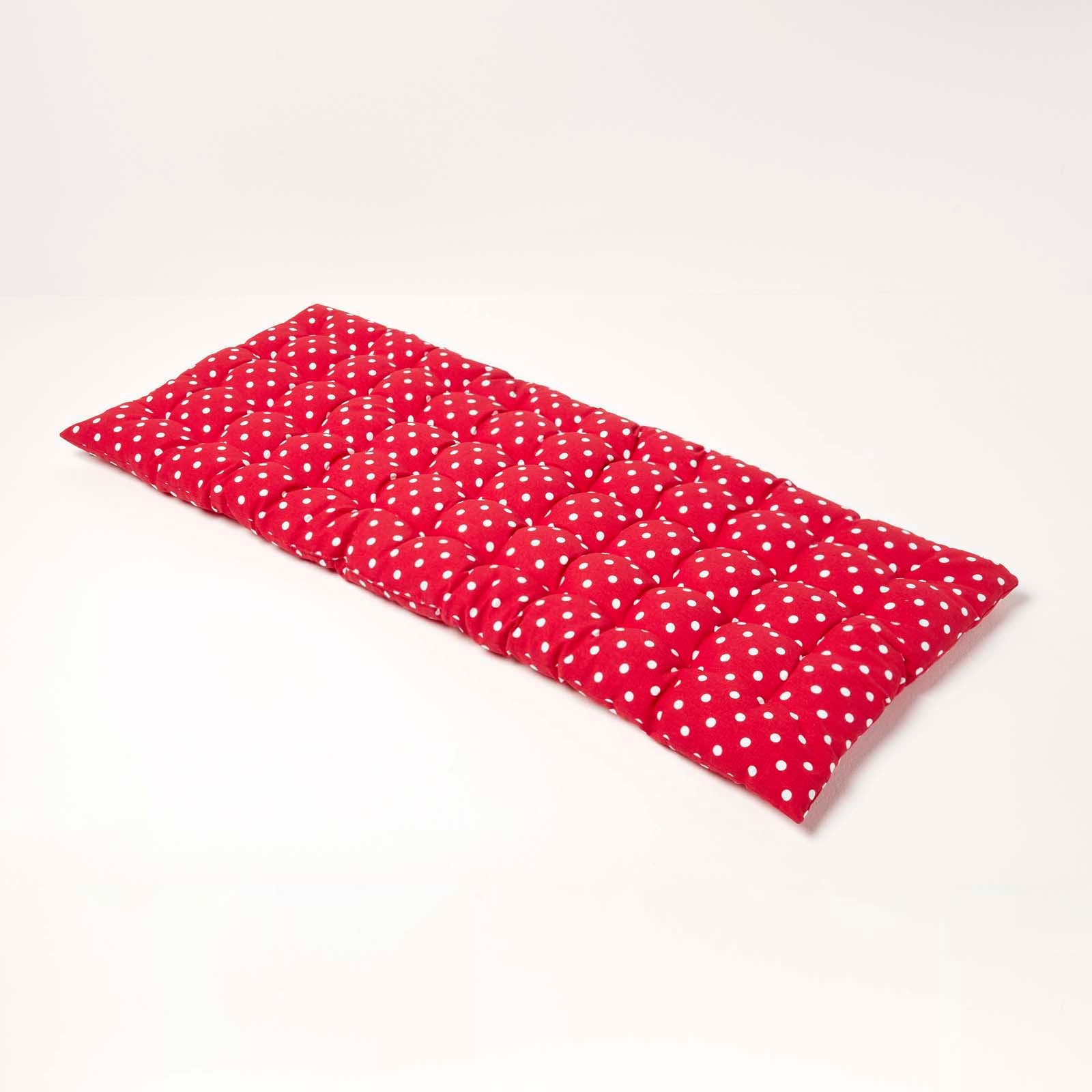 Red Polka Dot Bench Cushion 2 & 3 Seater | 2 | Red