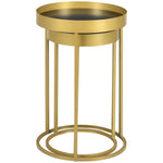 Nesting Coffee Tables Set Of 2, Gold