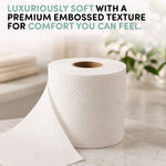 Toilet Roll, Spirits Of Tera – Quilted Soft 3-ply Tissue | 24 Rolls | White