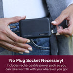 Heated Scarf with Heated Pockets and Rechargeable Battery Pack