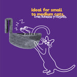 Petlicity Round Grey Radiator Cat Bed With Removable Washable Faux Fur Cover