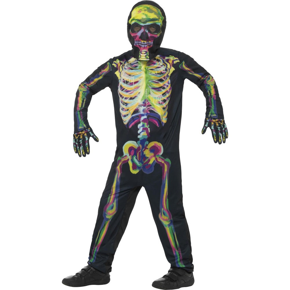 Glow In The Dark Skeleton Costume | Age 7-9