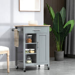 Compact Trolley With Open Shelf, Drawer