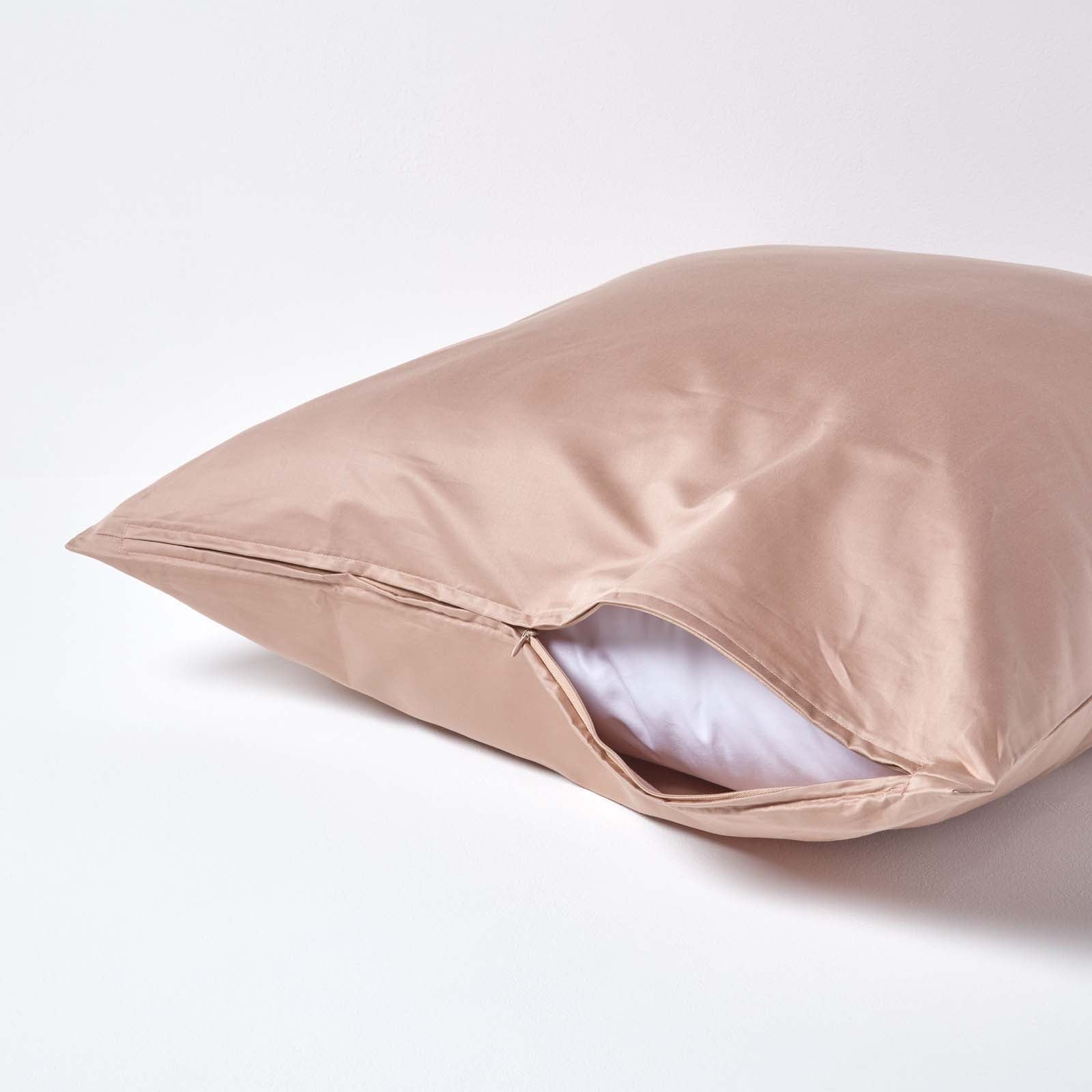 European Size Egyptian Cotton Pillowcase 1000 Tc | 80cm x 80cm | Moonlight Beige