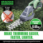 Cordless Handheld Hedge Trimmer 2 In 1 3.6v Li Ion Rechargeable Battery
