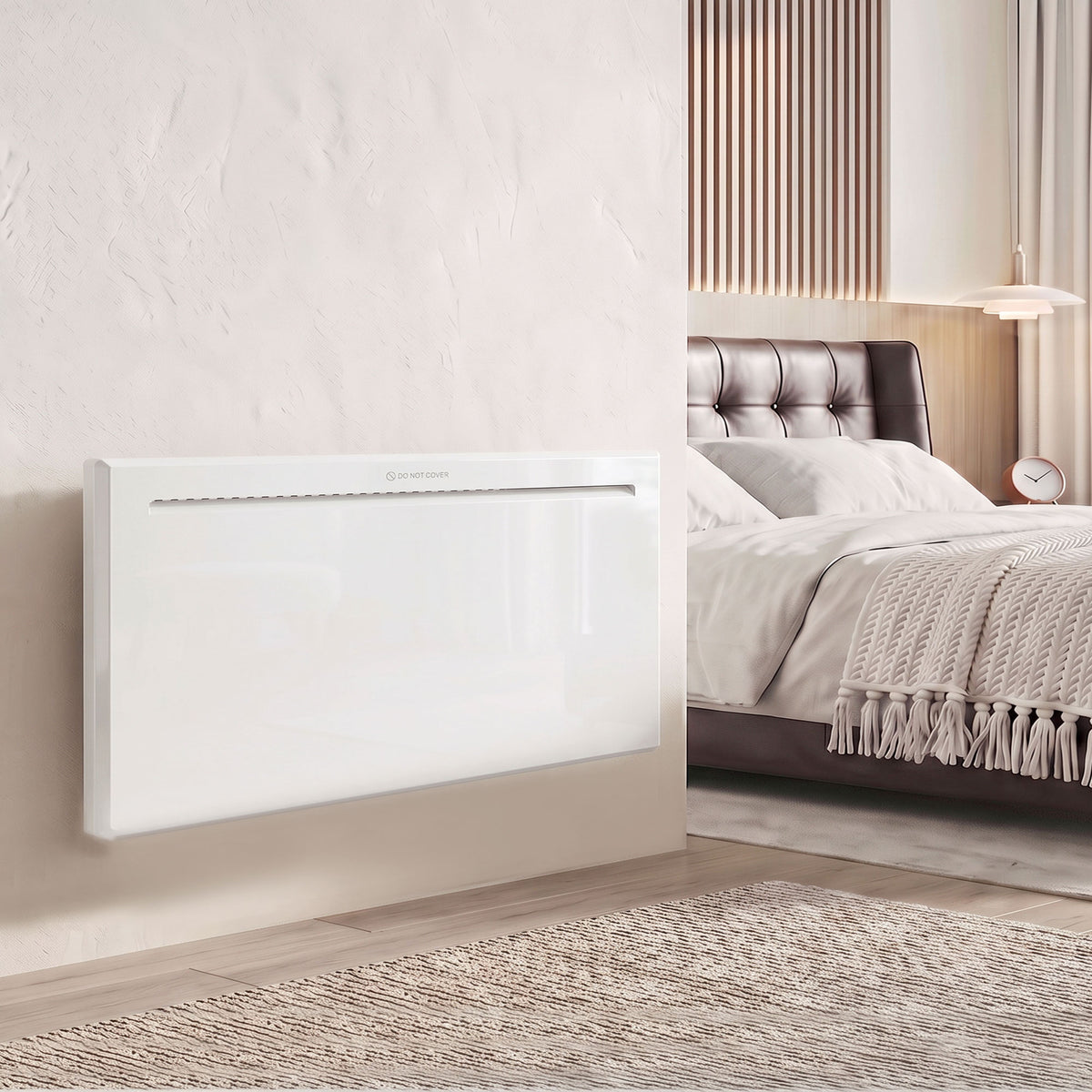 Smart Electric Panel Heater, Freestanding Wall Mounted | 2000w | White