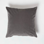Velvet Cushion With Microfibre Insert | 45cm x 45cm | Grey