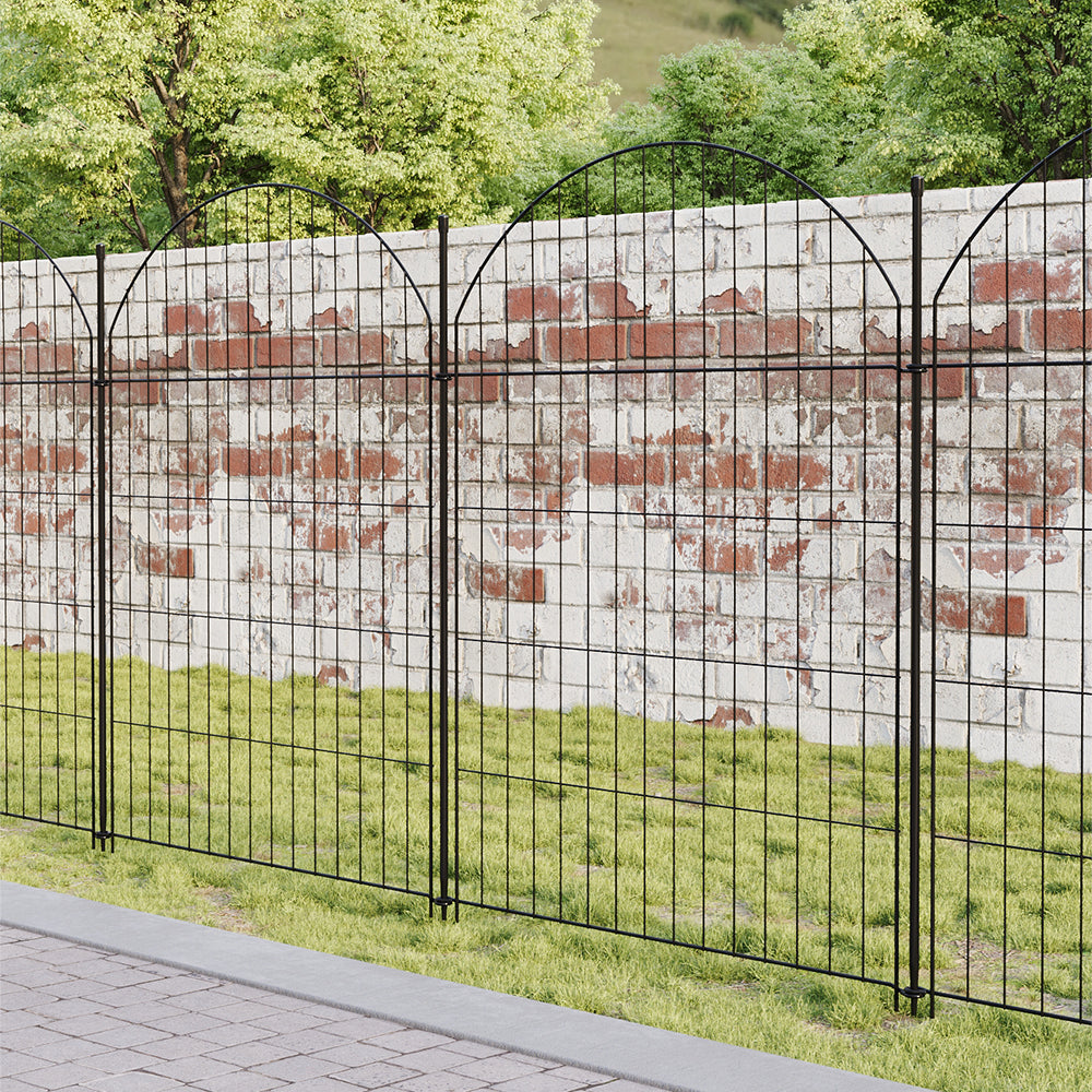 Breeins 10pcs Metal Garden Fences