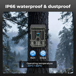 Solar Trail Camera 4k 112mp Hunting Game Cam Wifi Bluetooth 64gb Card | Camouflage