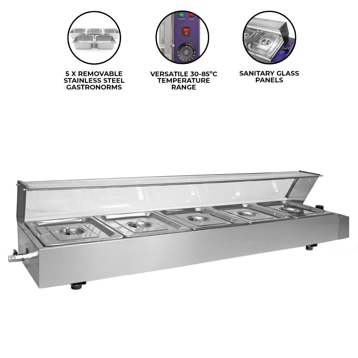 Pan Wet Well Bain Marie | 5 | Silver