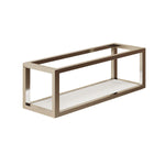 Shelf With Towel Rail Silver Gloss Wall-mounted 35 Cm Collection The Grid